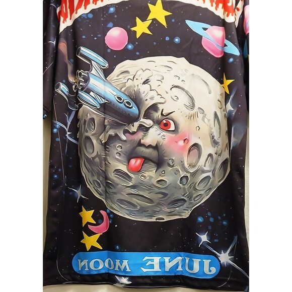 NWOT Funny Cartoon Garbage Pail Print T-Shirt 3D Men's XL June Moon Retro 80s - Picture 8 of 11